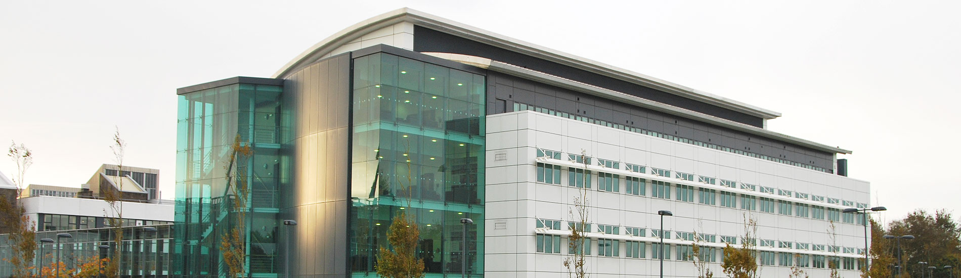 Glazed building exterior